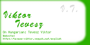 viktor tevesz business card